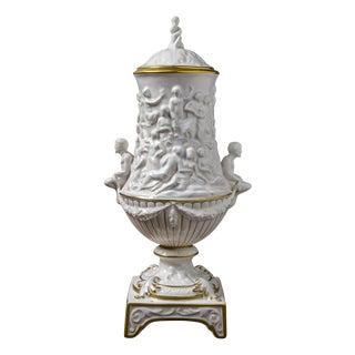 Italian Ceramic Vase from Capodimonte For Sale