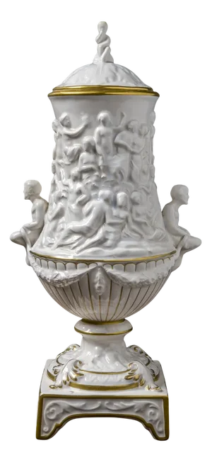 Italian Ceramic Vase from Capodimonte