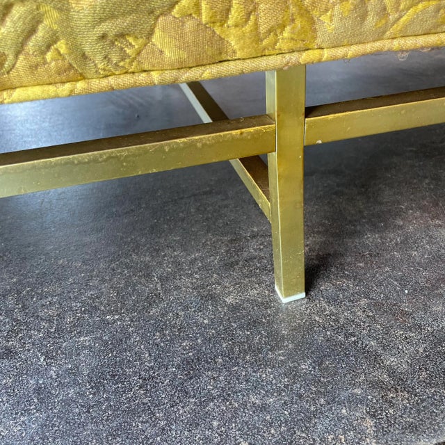 Mid Century Modern Erwin-Lambeth Brass Legged Sofa For Sale - Image 11 of 13
