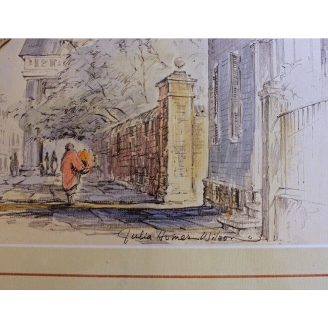 C. 1950s "St. Michael's Church Street" Print by Julia Homer Wilson For Sale - Image 4 of 5