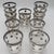 1950s 12 Hollywood Regency Silver Overlay Old Fashioned Glasses, Atomic Dot Barware For Sale - Image 12 of 12