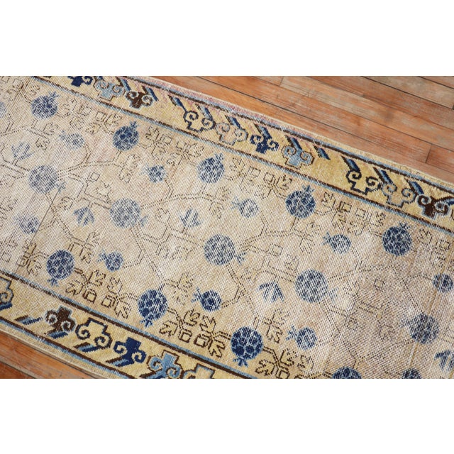 Antique Khotan Runner, 2'6'' X 14' For Sale - Image 12 of 17