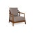 Crono Lounge Chair in Grey Fabric and Wood from Flexform For Sale - Image 12 of 12