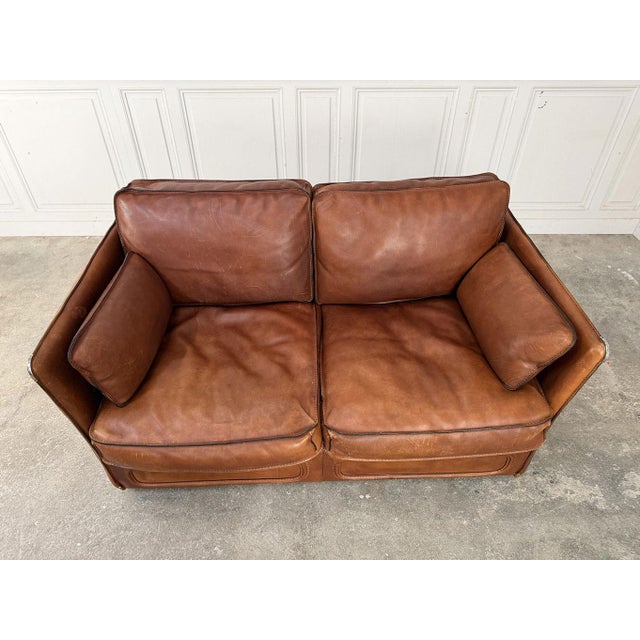 Leather Living Room Set from Roche Bobois, 1980s, Set of 4 For Sale - Image 3 of 18