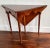 Queen Anne Heckman Burlwood Drop-Leaf Handkerchief Corner Table For Sale - Image 3 of 12
