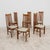 An elegant and minimalist set of six vintage dining chairs, inspired by scandinavian craftsmanship from the late 20th...