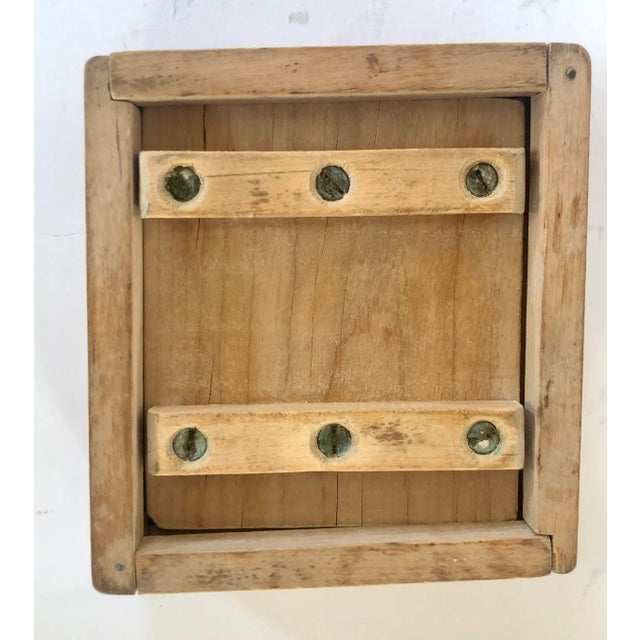 Farmhouse Country French Wooden Butter Mold For Sale - Image 3 of 5