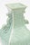 1950s Vintage Mid Century Modern Porcelain Asian Vase in Celadon Green, 1950's For Sale - Image 5 of 11