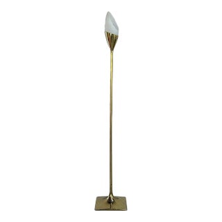 Vintage 1960s Brass Floor Lamp by Laurel For Sale