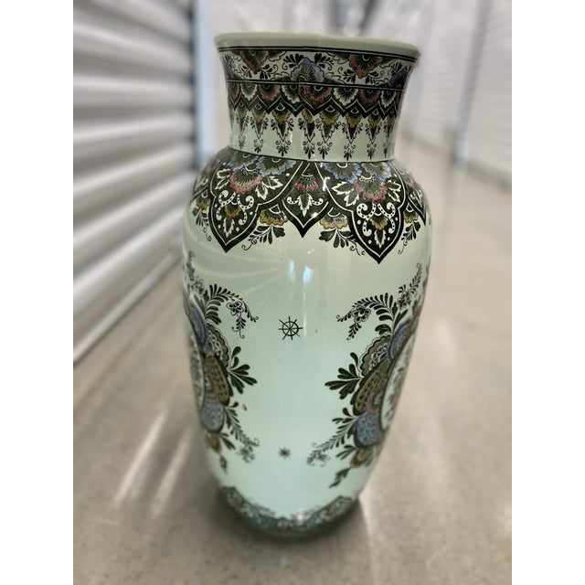 Mid-Century Modern Vintage MCM Villeroy & Boch Mettlach Porcelain Vase For Sale - Image 3 of 6