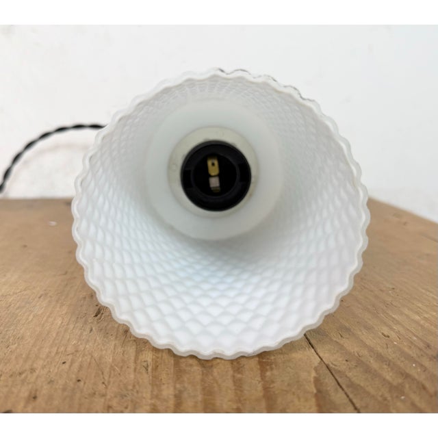 Vintage Glass Ceiling Light, 1970s For Sale - Image 9 of 13