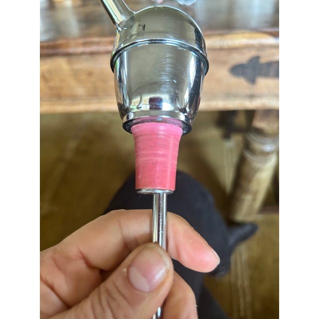 Vintage Mid Century Modern Chrome Pour Spouts or 1 Ounce Pourers- Set of 3 For Sale - Image 11 of 13