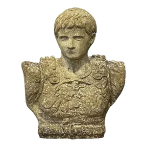 English Garden Stone Bust of Julius Caesar