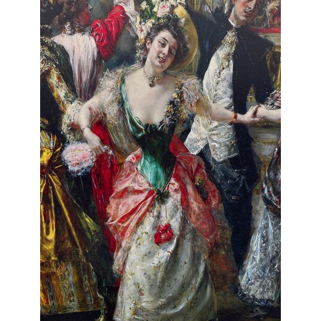 Late 20th Parisian Ballroom Gold Wood Art Frame For Sale - Image 9 of 13