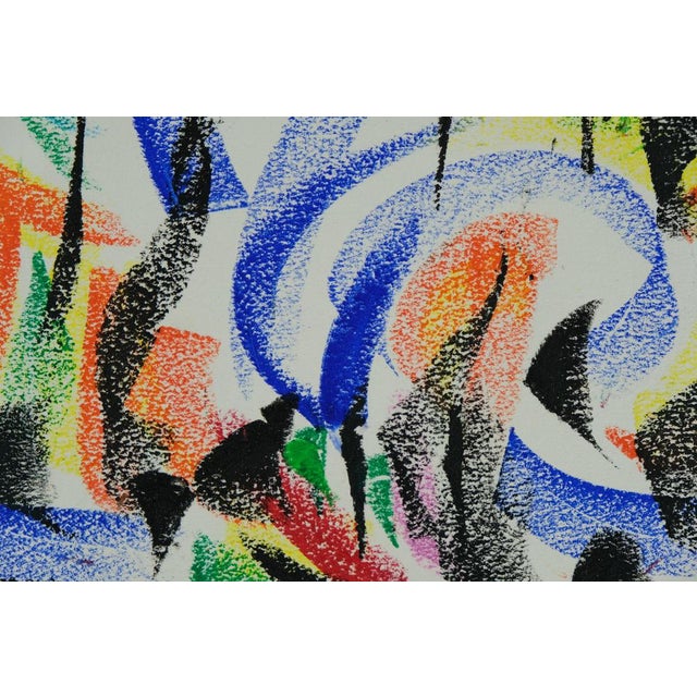 Modern Françoise Galle, Night Forest, Pastel For Sale - Image 3 of 6