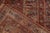 Red Hand-Knotted Antique Heriz Persian Style Rug in Red and Blue Floral Pattern For Sale - Image 8 of 8
