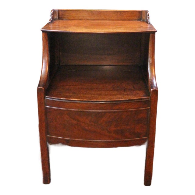 Late 18th Century Georgian Bedside Table Commode For Sale
