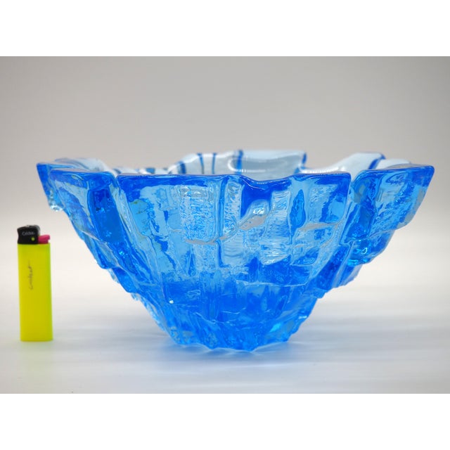 Mid-Century Modern Full Lead Crystal Bowl by Mats Jonasson, 1970s For Sale - Image 3 of 10