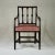 Made in solid Mahogany and seat upholstered with Bordeaux red coloured horse hair fabric. This piece is attributed to the...