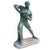 Green Period French Art Deco Terracotta Sculpture, Signed Bargas For Sale - Image 8 of 9