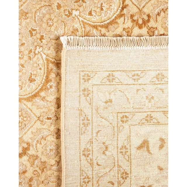 2000 - 2009 Mogul Hand-Knotted Area Rug - Yellow, 9' 0" x 12' 1" For Sale - Image 5 of 8