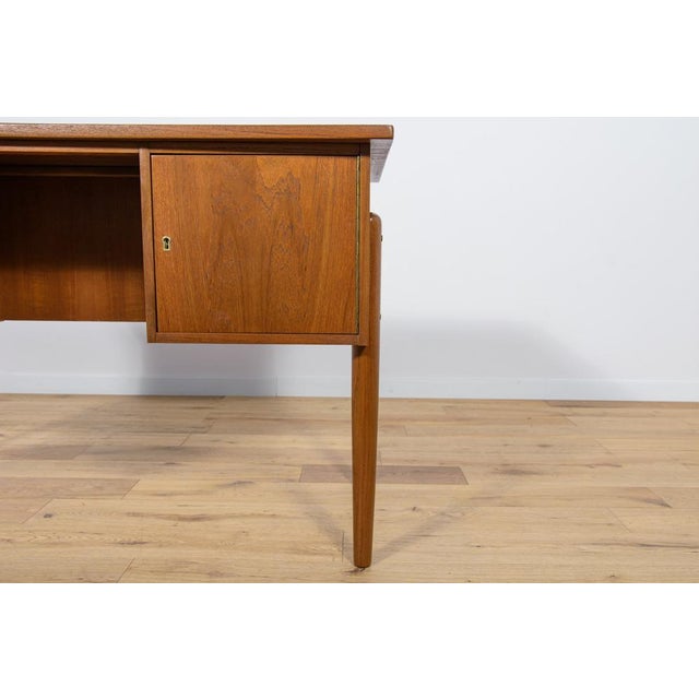 Mid-Century Danish Freestanding Teak Desk, 1960s For Sale - Image 18 of 18