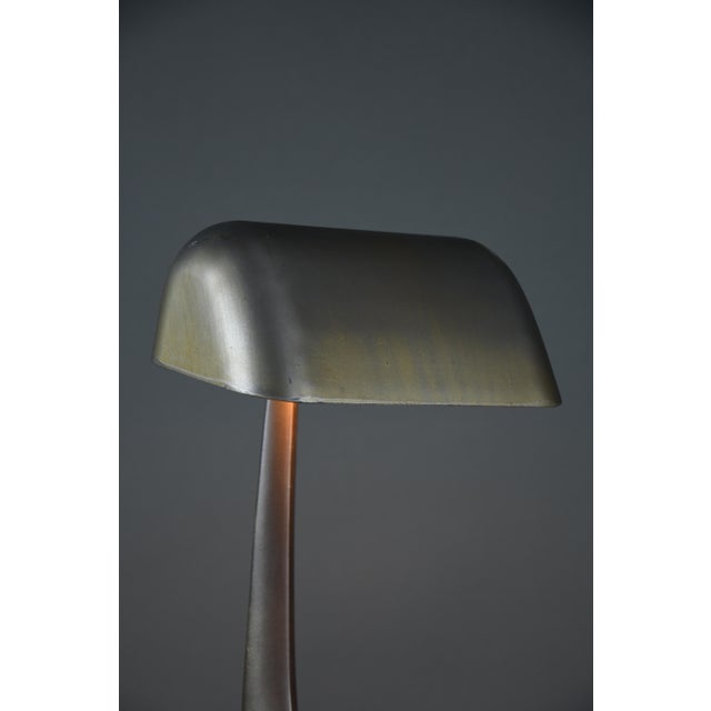 Art Deco Model 52 Aviator Desk Lamp with Integrated Pen Tray & Ashtray Base from Erpé, Belgium, 1930s For Sale - Image 11 of 14