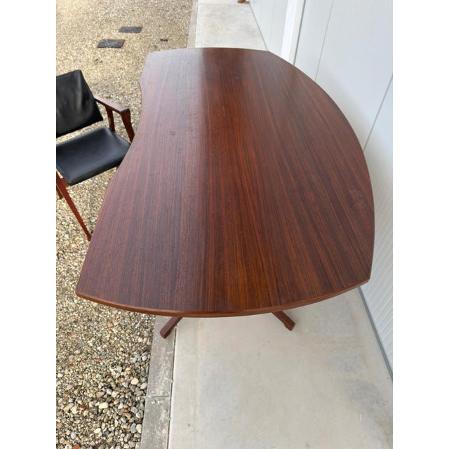 Wood Model Tl22 Desk and Armchair by Franco Albini for Poggi, 1958, Set of 2 For Sale - Image 7 of 8