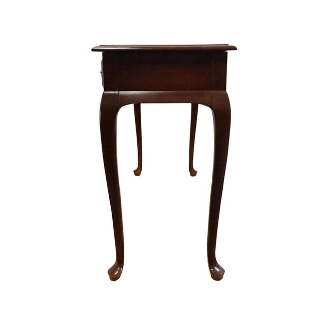 Superior Furniture Co. Solid Cherry Traditional Queen Anne Style 52" Accent Sofa Table 01-24518 For Sale - Image 10 of 13