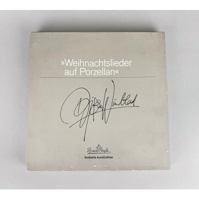 Rosenthal Christmas Porcelain Plate by Bjorn Wiinblad for Rosenthal, 1985 For Sale - Image 4 of 10