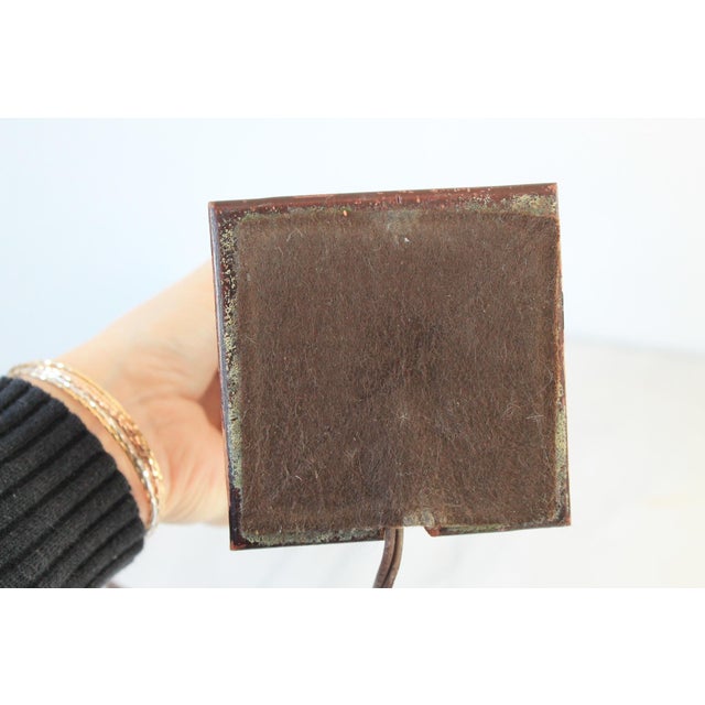 Vintage Asian Style Hand Painted Urn Shape Table Lamp W/ Goat Head Motif For Sale - Image 18 of 18