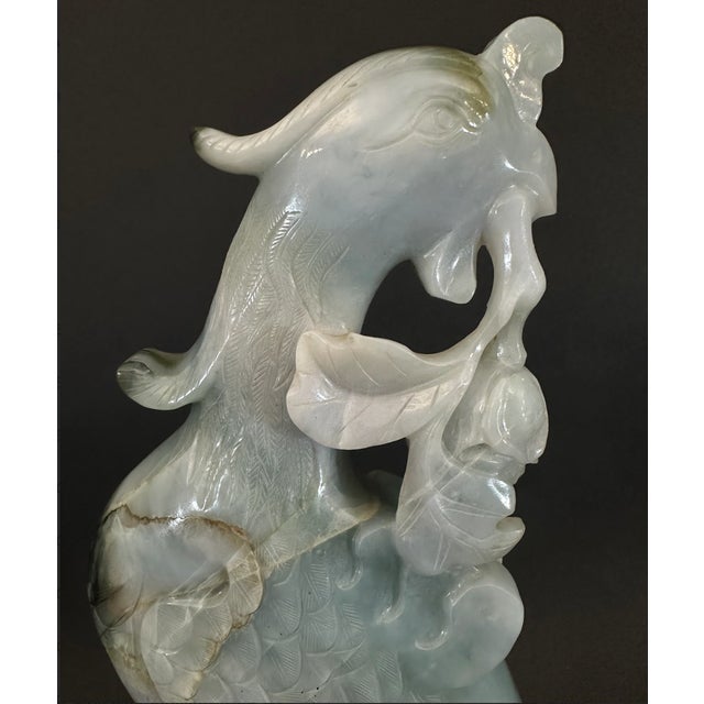Early 20th Century Jade Pheasant Statue For Sale - Image 11 of 11