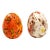 Mid 20th Century Ceramic Glazed Eggs- Set of 2 For Sale - Image 10 of 10
