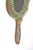 Mid-Century Murano Glass Floral Decorative Hand Mirror, Italy, 1950s For Sale - Image 3 of 5