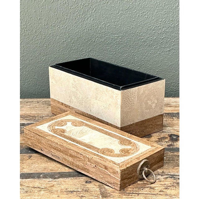 Vintage Tessellated Stone Box For Sale - Image 10 of 18