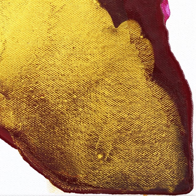 2020s Rising in Gold - Framed Original Minimalist Abstract Contemporary Art Original Artwork by Clara Berta For Sale - Image 5 of 9