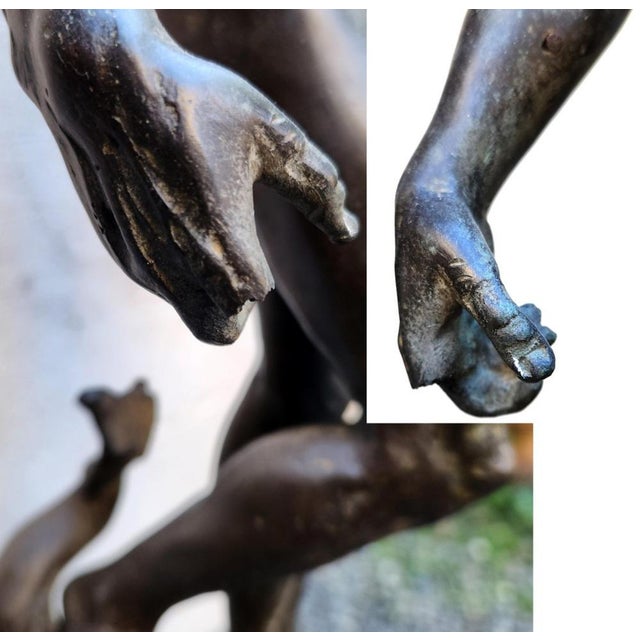 Antique Bronze Neptune Sculpture from After Gianbologna, 1900s For Sale - Image 10 of 14