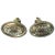1810 - 1820 American Federal Brass Mirror Curtain Tie Backs - A Pair For Sale - Image 9 of 9
