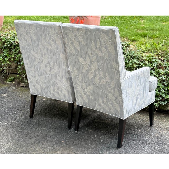 Contemporary Designmaster Furniture Roland Upholstered Dining Chairs - Set of 8 For Sale - Image 3 of 12