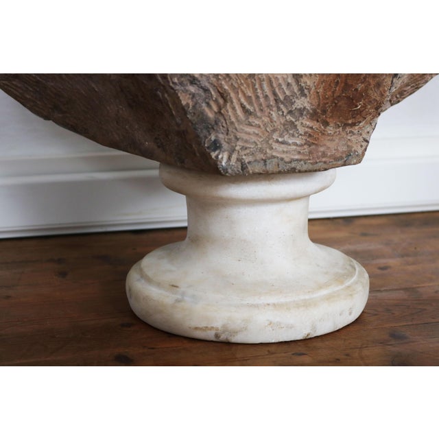 Stone 19th Century Italian Roman Vanitas Bust Renaissance Revival Memento Mori Marble, 1890, Marble For Sale - Image 7 of 9