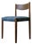 Vintage Blue Tweed & Teak Side Chair For Sale