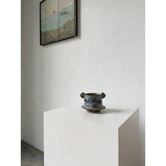 Ceramic Bowl with Handles Yvon Gauchot, 1960s For Sale - Image 4 of 18