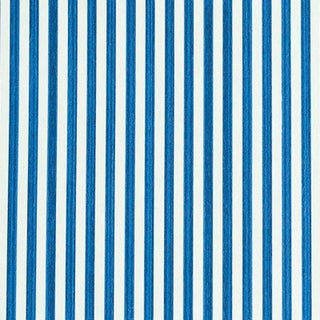 Sample - Schumacher Edwin Stripe Narrow Wallpaper in Navy For Sale