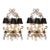 Venetian 19th Century Mirrored & Crystal Sconces, a Pair For Sale