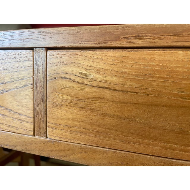 Wood Danish Teak Desk by Arne Wahl Iversen for Vinde Möbelfabrik, 1960 For Sale - Image 7 of 18