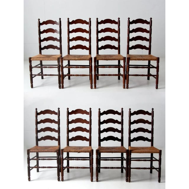 Antique Tell City Chair Company Dining Chairs - Set of 8 For Sale - Image 13 of 13