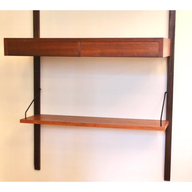 Brown Mid-Century Royal System Wall Shelf by Poul Cadovius for Cado, Denmark, 1960s For Sale - Image 8 of 15