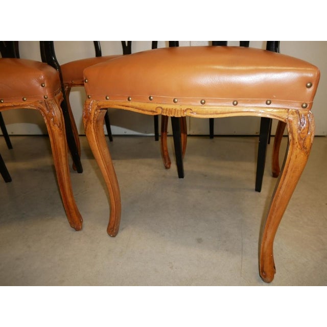 Vintage Italian Chippendale Style Chairs, 1940s, Set of 6 For Sale - Image 6 of 15