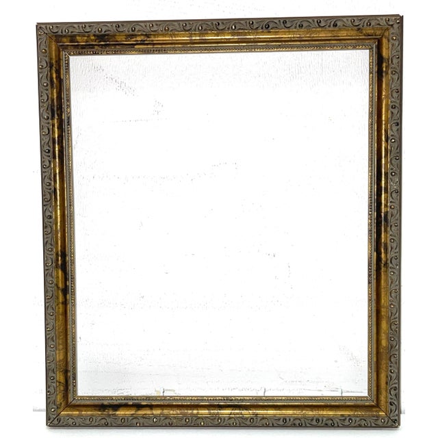 Bronze Art Deco Carved Wood Picture Frame For Sale In Washington DC - Image 6 of 8