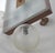 Mid-Century Ceiling Light in Brass, Wood and Frosted Glass, 1950s For Sale - Image 12 of 15
